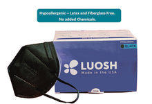 Load image into Gallery viewer, Black KN95 Masks Made In USA 5 Ply Individually Sealed (40 pack, Hypoallergenic, Black) (Copy)