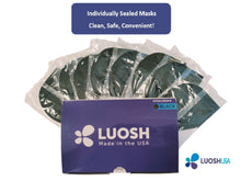 Load image into Gallery viewer, Black KN95 Masks Made In USA 5 Ply Individually Sealed (40 pack, Hypoallergenic, Black) (Copy)