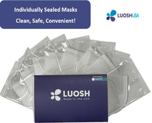 Load image into Gallery viewer, KN95 Masks Made In USA 5 Ply Individually Sealed (40 pack, Hypoallergenic, White)