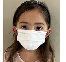Load image into Gallery viewer, Children&#39;s White Disposable 3 ply Face Masks Made In USA 50 Pack | Free Shipping
